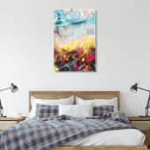 Abstract 14664 canvas afdruk (Insitu (Slaapkamer))