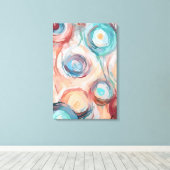 Abstract 14665 canvas afdruk (Insitu (Houten vloer))