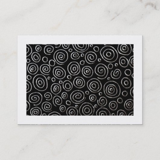 Abstract 181112 - Exotisch metaal (grenswaarde) Visitekaartje (Voorkant)