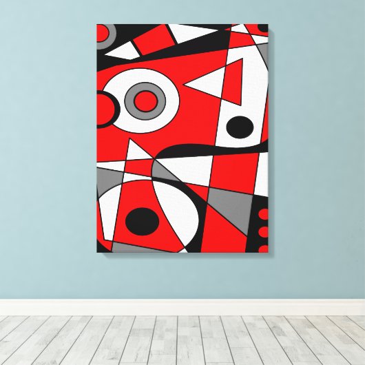 Abstract #185.3 canvas afdruk (Insitu (Houten vloer))