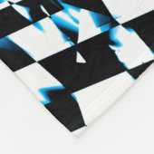 Abstract 190819 - 010 - Indigo stijl Fleece Deken (Hoek)
