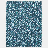 Abstract 190819 - 02 - Indigostijl Fleece Deken (Voorkant)