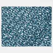 Abstract 190819 - 02 - Indigostijl Fleece Deken (Voorkant (Horizontaal))