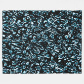 Abstract 190819 - 08 - Indigo Stijl Fleece Deken (Voorkant (Horizontaal))