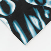 Abstract 190819 - 08 - Indigo Stijl Fleece Deken (Hoek)