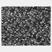 Abstract 190819 - 08 - zwart-wit fleece deken (Voorkant (Horizontaal))