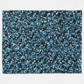 Abstract 190819 - 09 - Indigo Stijl Fleece Deken (Voorkant (Horizontaal))