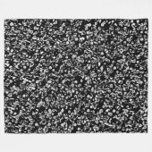 Abstract 190819 - 09 - Zwart en Wit Fleece Deken (Voorkant (Horizontaal))
