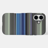 Abstract #1: Blauw en grijs Case-Mate iPhone Case (Achterkant (horizontaal))