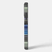 Abstract #1: Blauw en grijs Case-Mate iPhone Case (Achterkant / Links)
