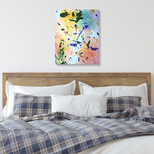 Abstract #1 canvas afdruk (Insitu (Slaapkamer))