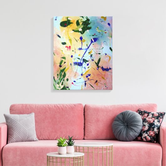 Abstract #1 canvas afdruk (Insitu (Woonkamer))