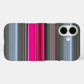 Abstract #1: Cerise en grijs Case-Mate iPhone Case (Achterkant (horizontaal))