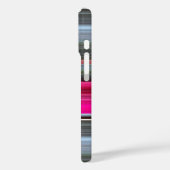 Abstract #1: Cerise en grijs Case-Mate iPhone Case (Achterkant / Links)
