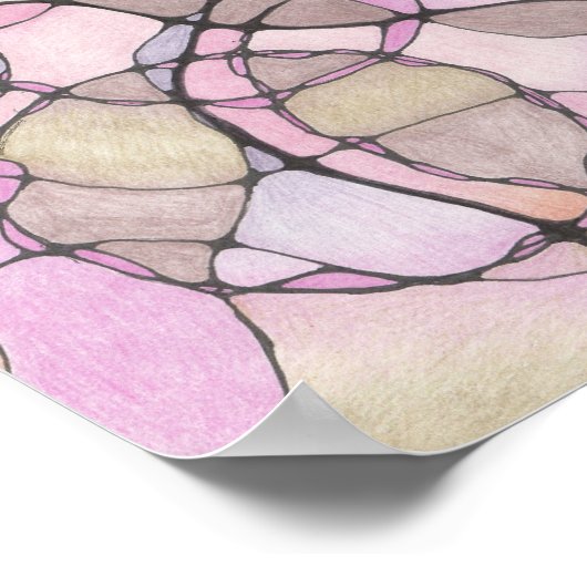 Abstract 1 doodle print 8x8in. (Hoek)