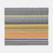 Abstract #1: Geel en grijs Fleece Deken (Voorkant (Horizontaal))