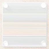 Abstract #1: Geel en grijs Glazen Onderzetter (Achterkant)