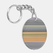 Abstract #1: Geel en grijs Sleutelhanger (Voorkant Links)