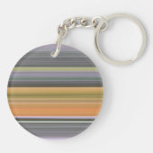 Abstract #1: Geel en grijs Sleutelhanger (Achterkant)