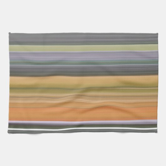 Abstract #1: Geel en grijs Theedoek (Horizontaal)