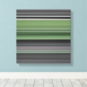 Abstract #1: Olijfgroen en grijs Canvas Afdruk (Insitu (Houten vloer))