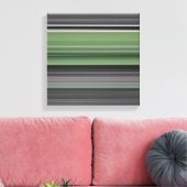 Abstract #1: Olijfgroen en grijs Canvas Afdruk (Insitu (Woonkamer))