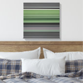 Abstract #1: Olijfgroen en grijs Canvas Afdruk (Insitu (Slaapkamer))