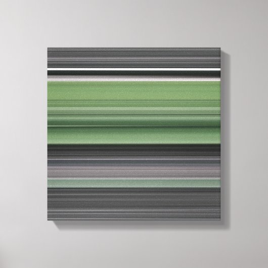 Abstract #1: Olijfgroen en grijs Canvas Afdruk (Voorkant)