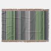 Abstract #1: Olijfgroen en grijs Deken (Voorkant)