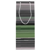 Abstract #1: Olijfgroen en grijs Wijn Cadeautas (Achterkant)