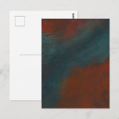 Abstract 1: reds and blues briefkaart (Voorkant / Achterkant)