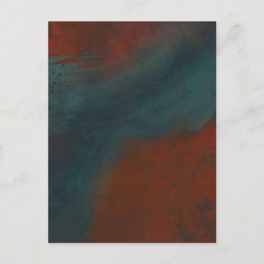 Abstract 1: reds and blues briefkaart (Voorkant)