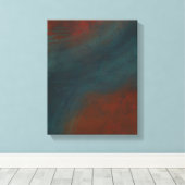 Abstract 1: reds and blues canvas afdruk (Insitu (Houten vloer))