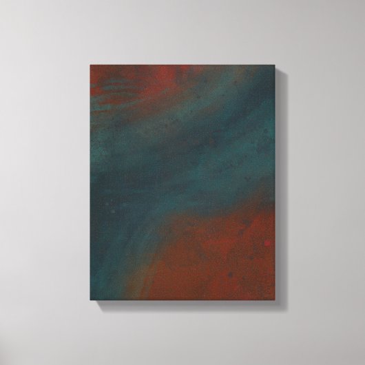 Abstract 1: reds and blues canvas afdruk (Voorkant)