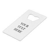 Abstract 1: reds and blues creditkaart flessenopener (Achterkant Gekanteld)