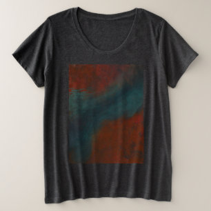 Abstract 1: reds and blues grote maat t-shirt
