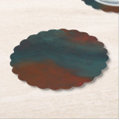 Abstract 1: reds and blues kartonnen onderzetters (Gekanteld)