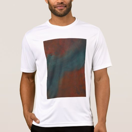 Abstract 1: reds and blues t-shirt (Voorkant)