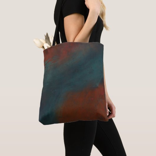 Abstract 1: reds and blues tote bag (Dichtbij)