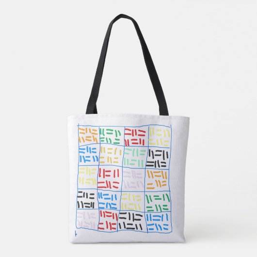 Abstract-1 Tote Bag (Achterkant)
