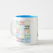 Abstract-1 Tweekleurige Koffiemok (Voorkant links)