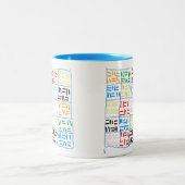 Abstract-1 Tweekleurige Koffiemok (Center)