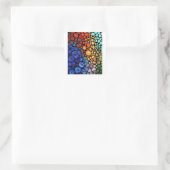 abstract-1 vierkante sticker (Tas)