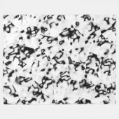 Abstract 200819 - 01 - zwart en wit fleece deken (Voorkant (Horizontaal))