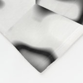 Abstract 200819 - 01 - zwart en wit fleece deken (Hoek)