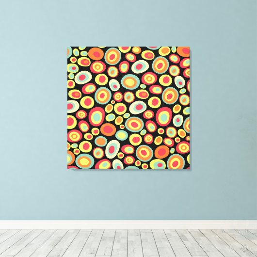 Abstract 20213 canvas afdruk (Insitu (Houten vloer))