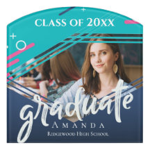 Abstract 2023 Afstudeerder Foto Afstuderen Aankond