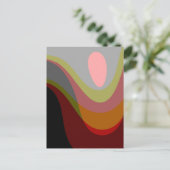 Abstract 20529 - kleurrijke retro stijl briefkaart (Staand voorkant)