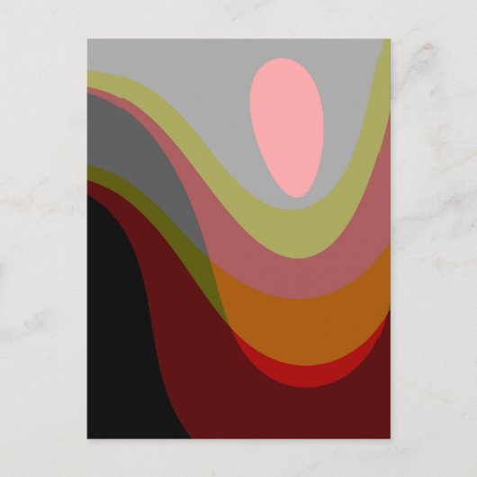 Abstract 20529 - kleurrijke retro stijl briefkaart (Voorkant)