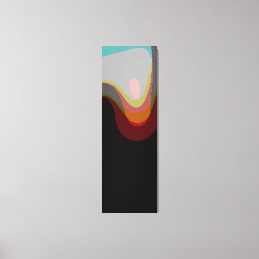 Abstract 20529 - kleurrijke retro stijl canvas afdruk (Voorkant)